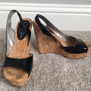 Jessica Simpson 5 inch wedge sandal Size 5